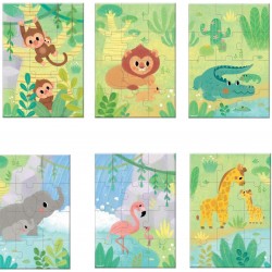 Pocket Puzzle Jungledieren - 6 To Collect