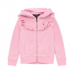 Gilet ruffle roze