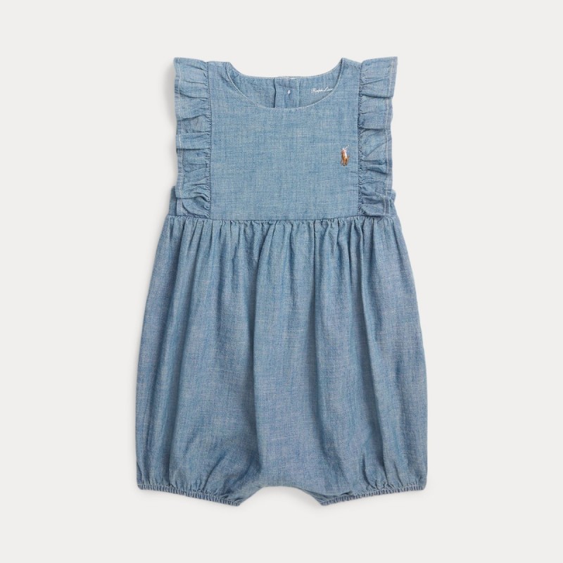 Kruippakje Bubblesuit denim