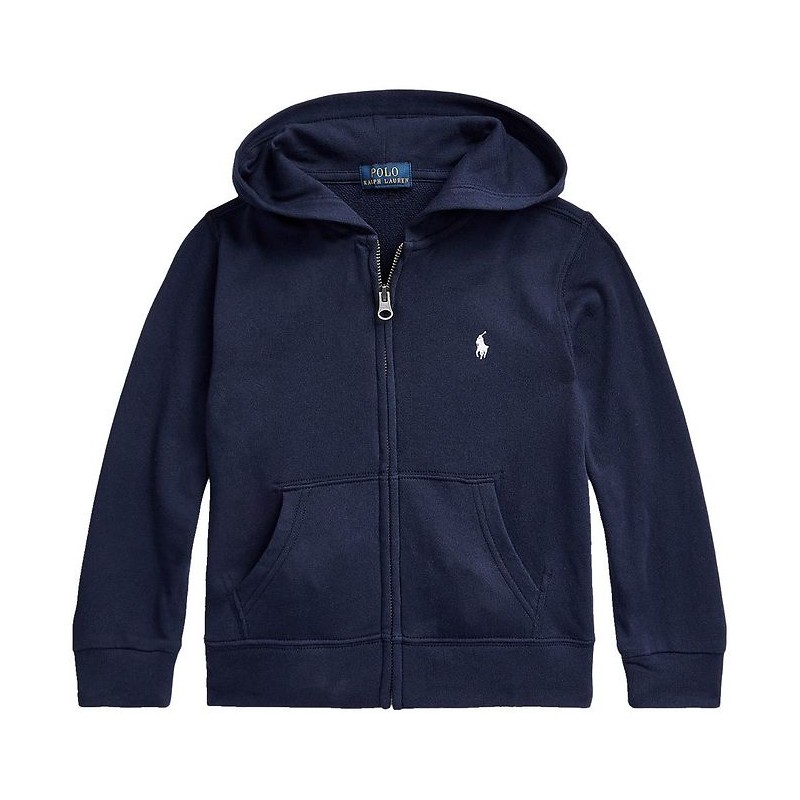 Hoodie Navy met rits