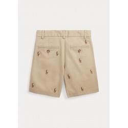 Short Beige Met Logo Paardjes