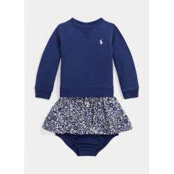 Sweaterkleedje Gebloemd Navy