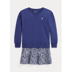 Sweaterkleedje Gebloemd Navy