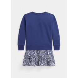 Sweaterkleedje Gebloemd Navy